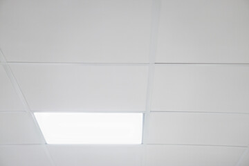 plaster false ceiling and led light