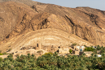 traditional mountain village in Oman