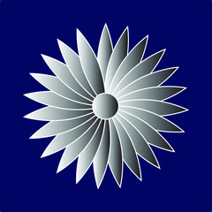 Gradient flower.