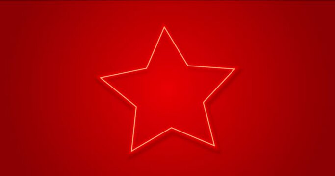 red star on red background