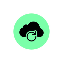 Cloud Computing  Computer cloud and Cloud Hosting related line icons. Cloud storage and Network Vector icon 