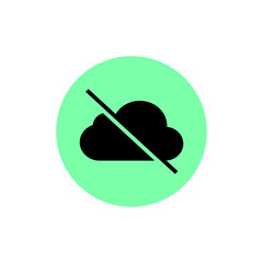 Cloud Computing  Computer cloud and Cloud Hosting related line icons. Cloud storage and Network Vector icon 