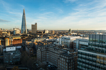 Cityscape rooftops view across central and South East London © Magnus