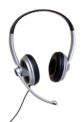 headphones isolated on white