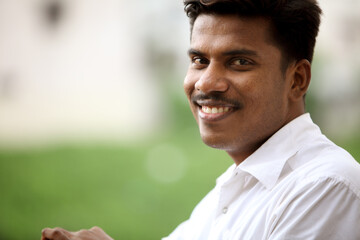 Portrait of Indian young man