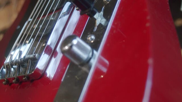 Guitar fender telecaster resting before the show