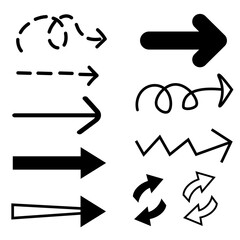 Arrows set of icons