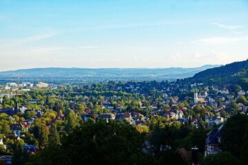 Freiburg im Breisgau im Schwarzwald Panorama