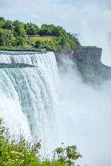 Niagara Falls American Falls and Bridal Veil Falls USA