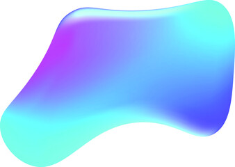 Gradient Abstract Liquid Fluid Shape. Graphics for your Branding.