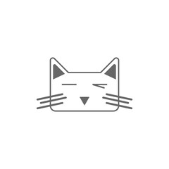 Cat  icon logo design illustration vector