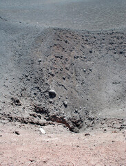 Lava rocks on Etna volcano