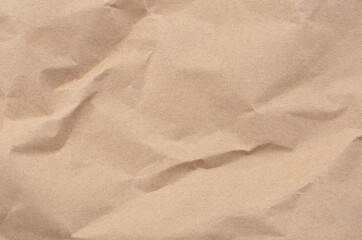 Wrinkled packaging paper background