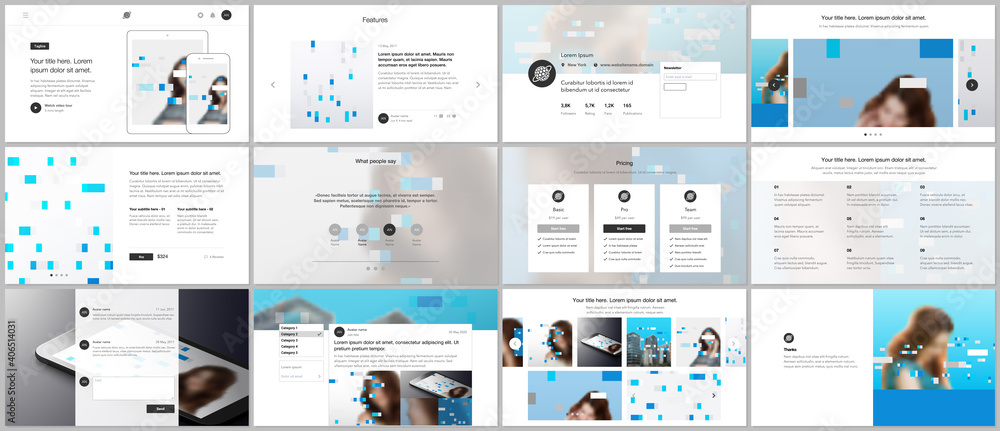 Canvas Prints presentation design vector templates, multipurpose template for presentation slide, flyer, brochure 