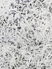 Shredded paperwork ready for recycling