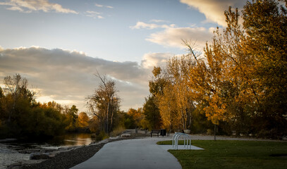 Sidewalk by Boise River