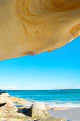 bright blue sky and sea