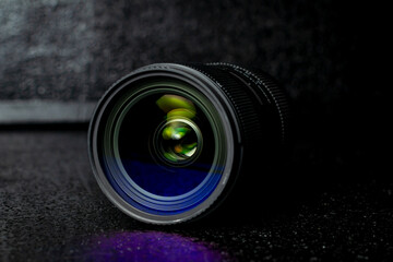 LEntes de un objetivo de fotografia