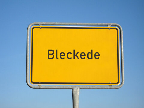 Ortsschild Bleckede