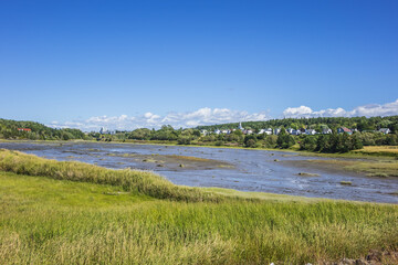 View of the picturesque Bic Park (Parc national du Bic). Bic Park is located in the Bas-Saint-Laurent tourism region near Rimouski. Quebec Province, Canada.