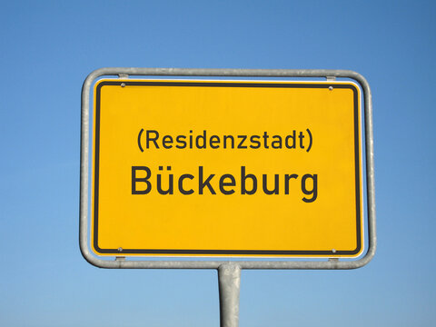 Ortsschild Residenzstadt Bückeburg 