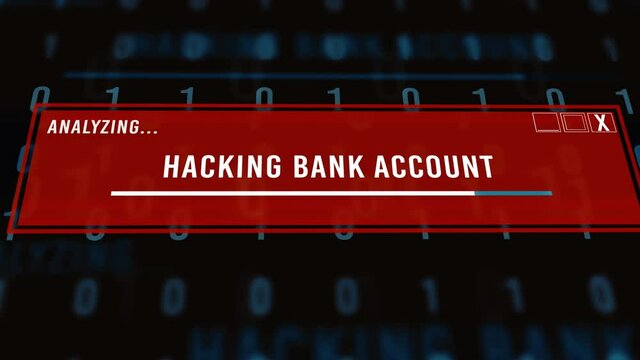 A Hacker Hacks into a Bank Account Server to Steal Financial Data
