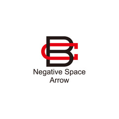 letter bc hidden arrow design colorful logo vector © Adnanjaya