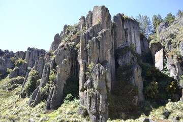 Forest of rocks in the mountains of Cajamarca, Per&uacute;.