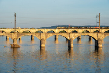 Fototapeta na wymiar Bridges over the Susquehanna River