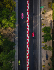 Naklejka premium traffic in the city