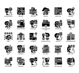 Set of Files and documents thin line and pixel perfect icons for any web and app project.