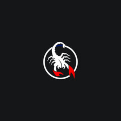 logo icon scorpion templet vector animal