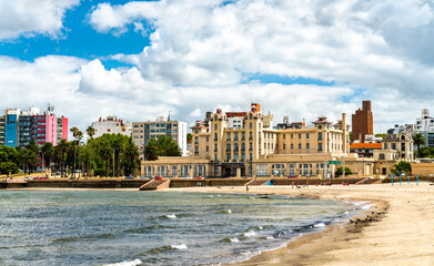 Mercosur Palace that houses Mercosur Parliament in Montevideo, Uruguay