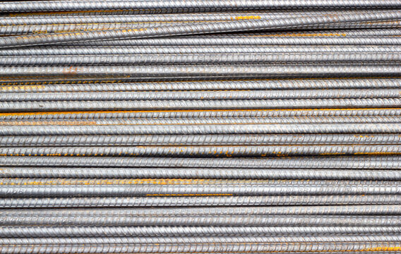 Steel bars for the metal building steel