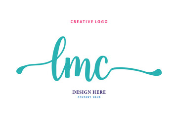Fototapeta na wymiar LMC lettering logo is simple, easy to understand and authoritative