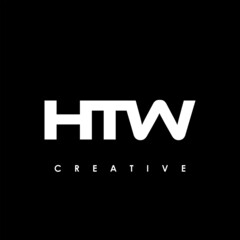 HTW Letter Initial Logo Design Template Vector Illustration
