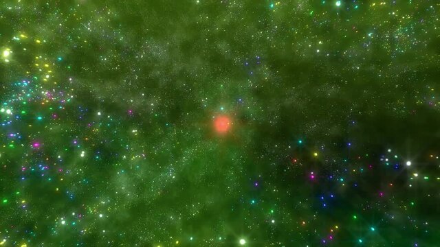 Real Million Stars 3D Space Travel Colorful Galaxy Vfx Night Beads Party Wallpaper Light Sci-Fi 3Rd Glow Present Art Dj - 4K Moving Motion Background Animation Abstract VJ Visual