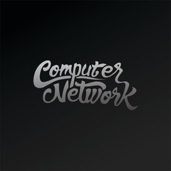 Computer Network Hand Lettering
