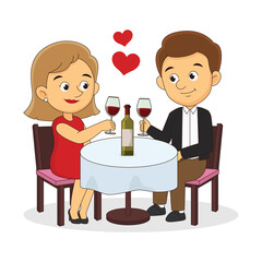Romantic Couple Restaurant On Date Love,Valentine's day