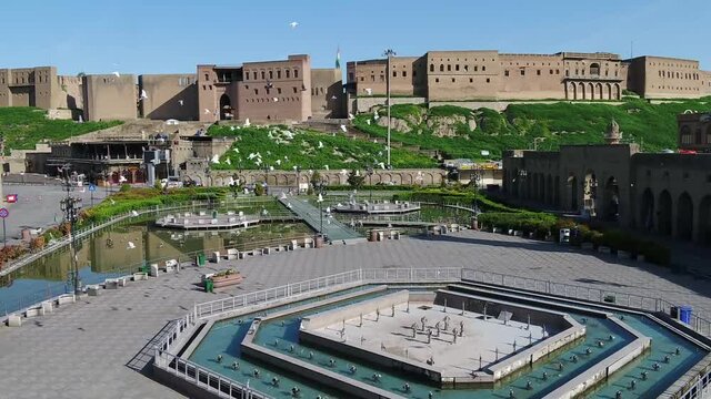 The Erbil Citadel, locally called Qelat (Kurdish: &lrm;Qelay Hewl&ecirc;r; Assyrian: ) is a tell or occupied mound, and the historical city centre of Erbil in the Kurdistan Region of Iraq