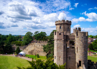 Beautiful Warwick castle in Warwickshire, England.