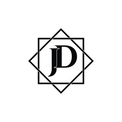 Letter JD luxury logo design vector