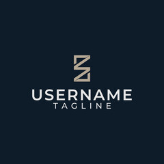 Monogram style logo shaped like a Z zigzag letter
