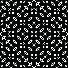 Black and white texture. Abstract seamless geometric pattern.