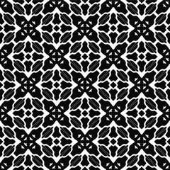 Black and white texture. Abstract seamless geometric pattern.