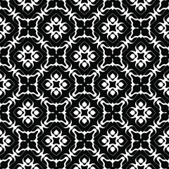 Black and white texture. Abstract seamless geometric pattern.