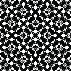 Black and white texture. Abstract seamless geometric pattern.