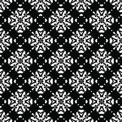 Black and white texture. Abstract seamless geometric pattern.