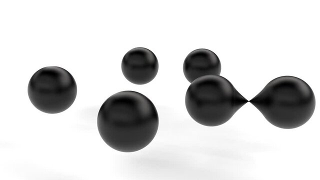 Black metaball backdrop Trendy design element