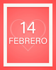 Corazones 14 de febrero d&iacute;a del amor y la amistad